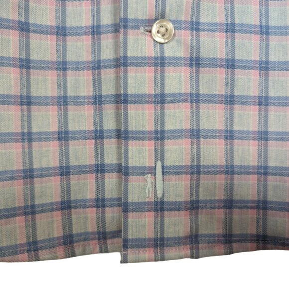 Johnnie-O Shirt Mens Size Small‎ Blue Button Up Performance stretch breathable - Picture 6 of 13